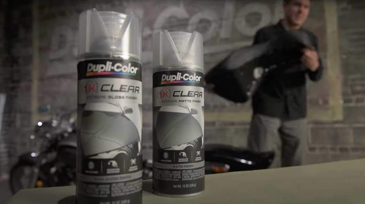 Dupli-Color 1K Clear paint cans
